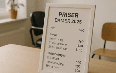 Damefrisør priser 2025 – Se aktuelle priser på klip og farve